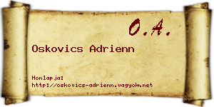 Oskovics Adrienn névjegykártya